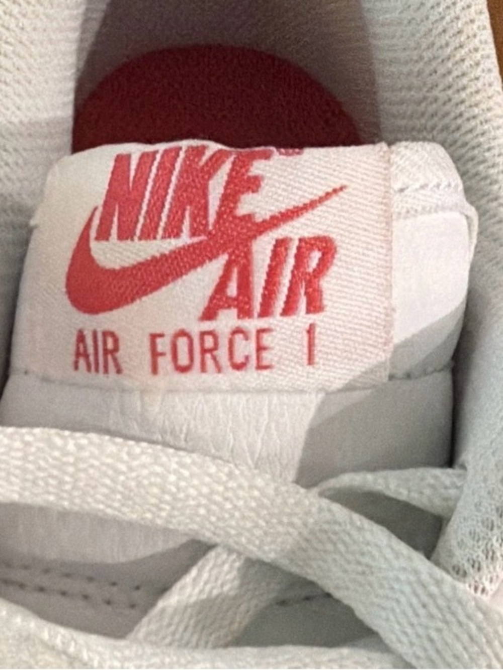 Nike Women's Athletic Shoes White with Red Accents - Picture 7 of 9